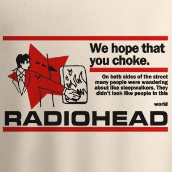 Vintage 90s Radiohead Band Rock Music Merch Sweatshirt, Radiohead unisex tee - Picture 3 of 4